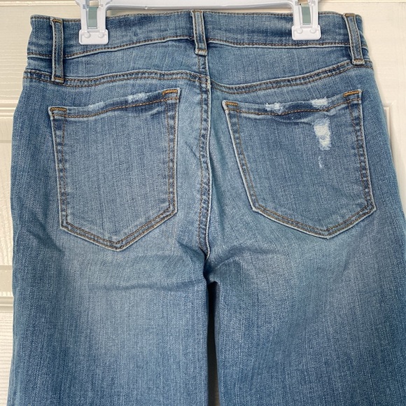 LOFT Straight Cropped Denim in Light/Med Wash size 24/00 - Picture 3 of 7